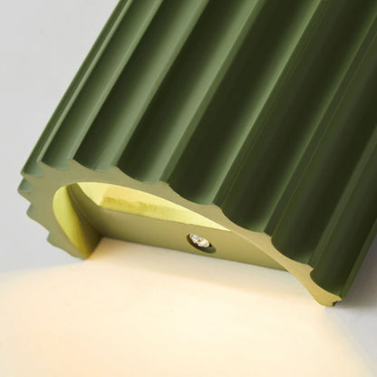 Half Vertical Stripe Resin 2-Light Wall Sconce Lamp