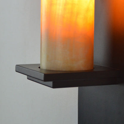 Industrial Vintage Iron Marble 1-Light Wall Sconce Lamp