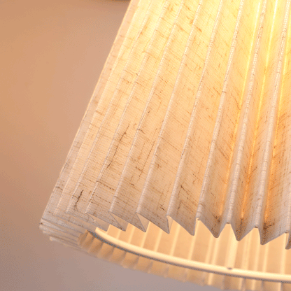 Minimalist Column Fabric Copper 2-Light Wall Sconce Lamp