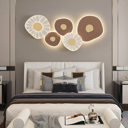 Luxury Lotus Leaf Design Iron Acrylic LED Wall Sconce Lamp