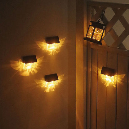 Solar Light Outdoor Patio Fence LED Wall Sconce Lamp