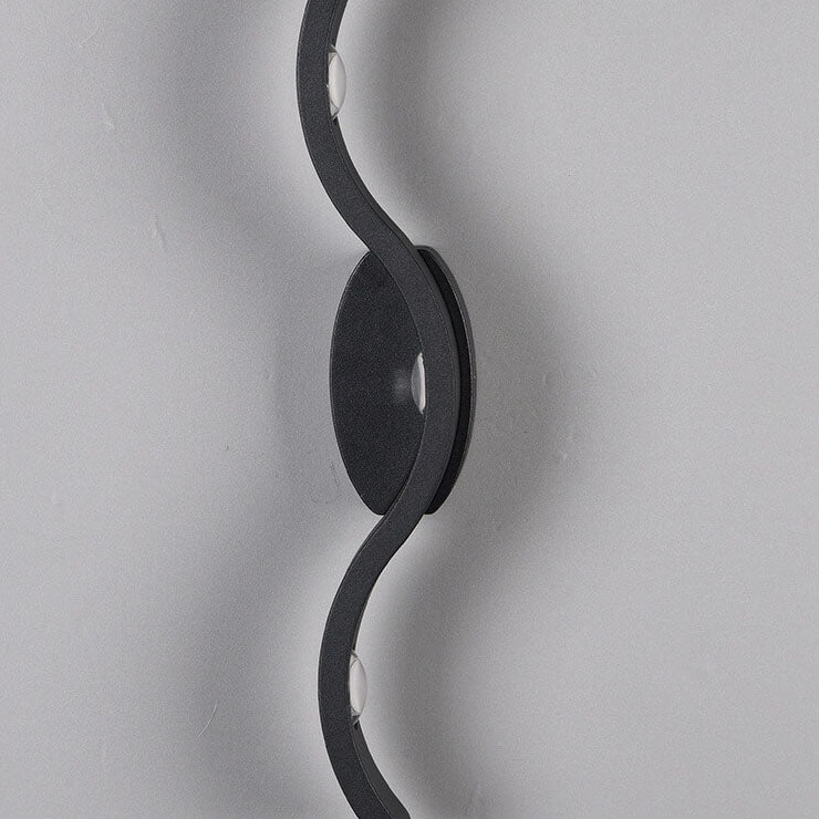 Creative Wave Curve Acrylic Aluminum LED Wall Sconce Lamp