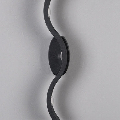 Creative Wave Curve Acrylic Aluminum LED Wall Sconce Lamp