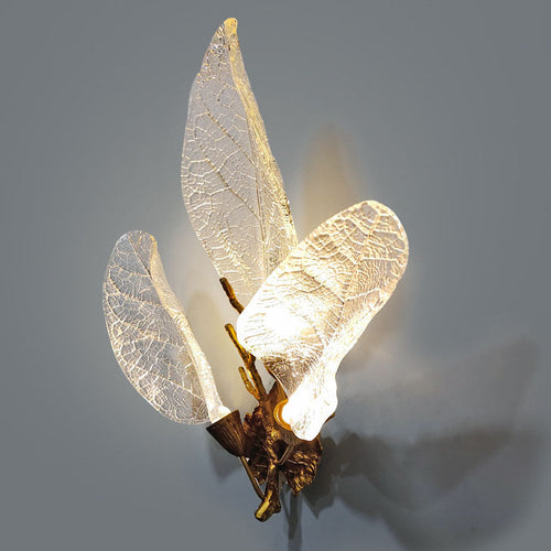 Light Luxury All-Copper Resin 2/3-Light Wall Sconce Lamp