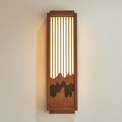 Chinese Steel Outdoor Waterproof 1-Light Wall Sconce Lamp