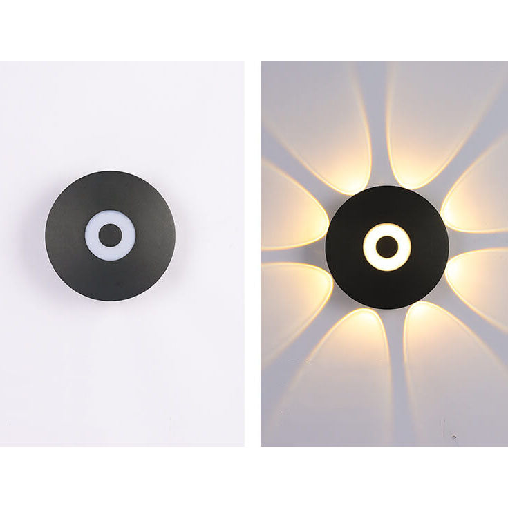 Black Indoor Outdoor Waterproof LED Wall Sconce Lamp