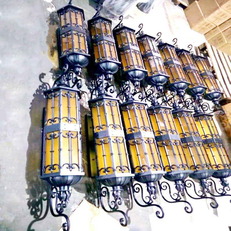 Creative Glass Strip 1-Light Outdoor Wall Sconce Lamp