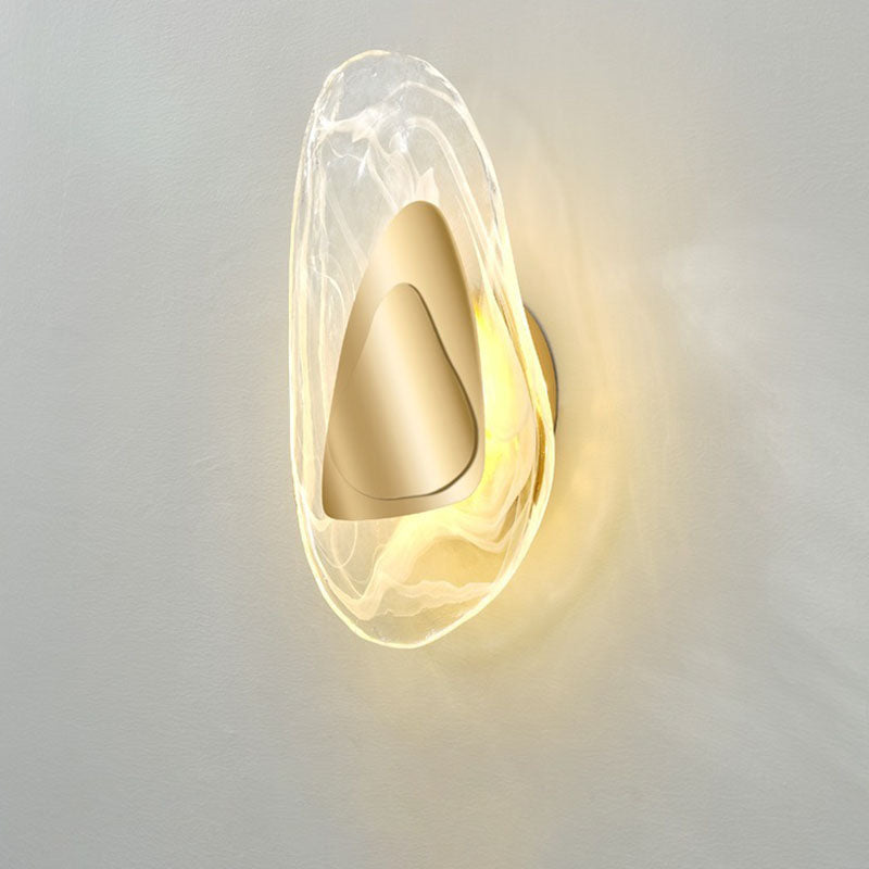 Creative Irregular Oval Iron Crystal LED Wall Sconce Lamp