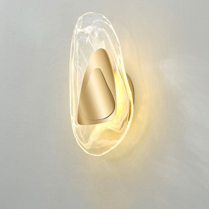 Creative Irregular Oval Iron Crystal LED Wall Sconce Lamp