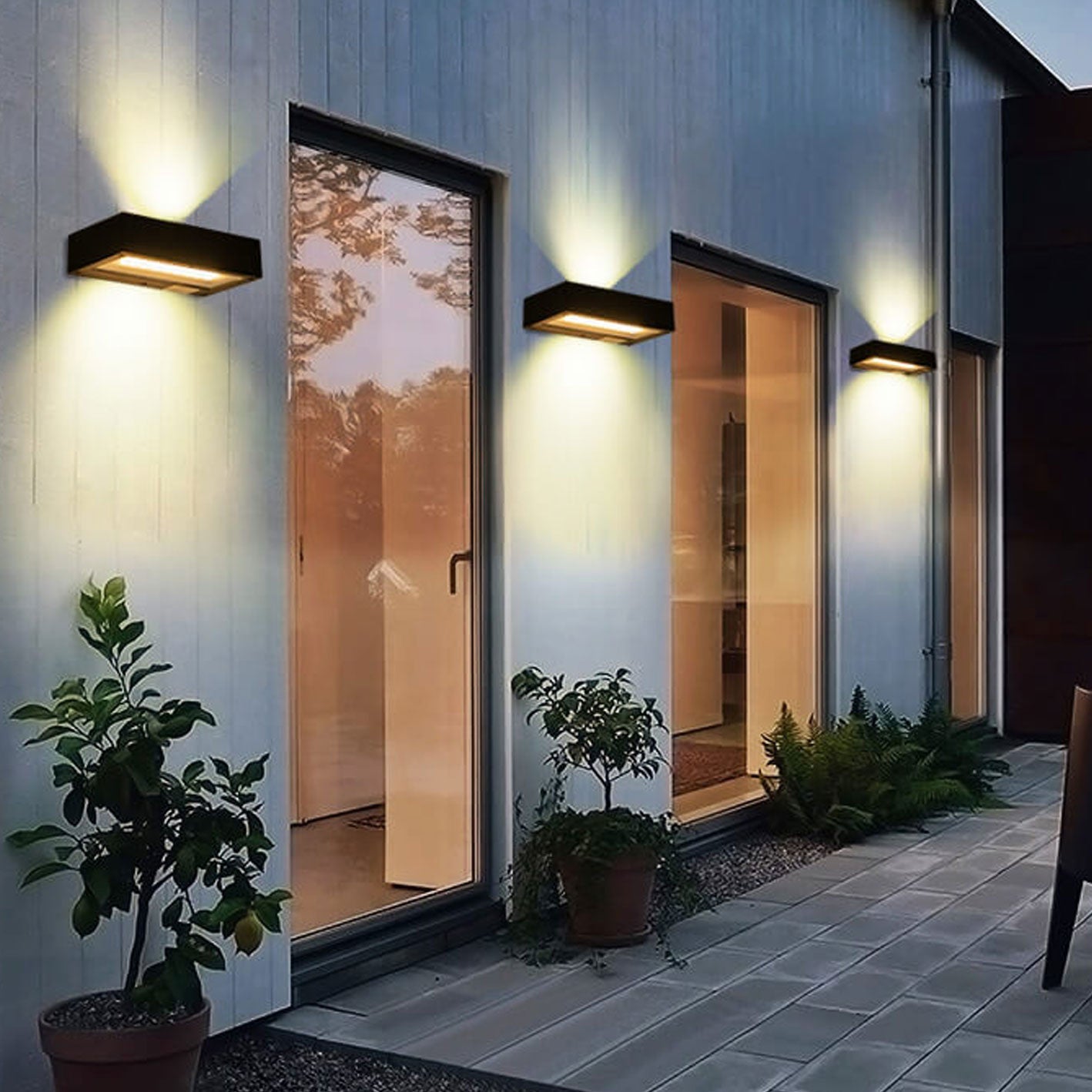 Outdoor Solar Remote Control Timing LED Wall Sconce Lamp