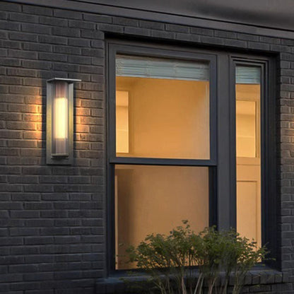 Simplicity PC Triangular Prism LED Outdoor Wall Sconce Lamp