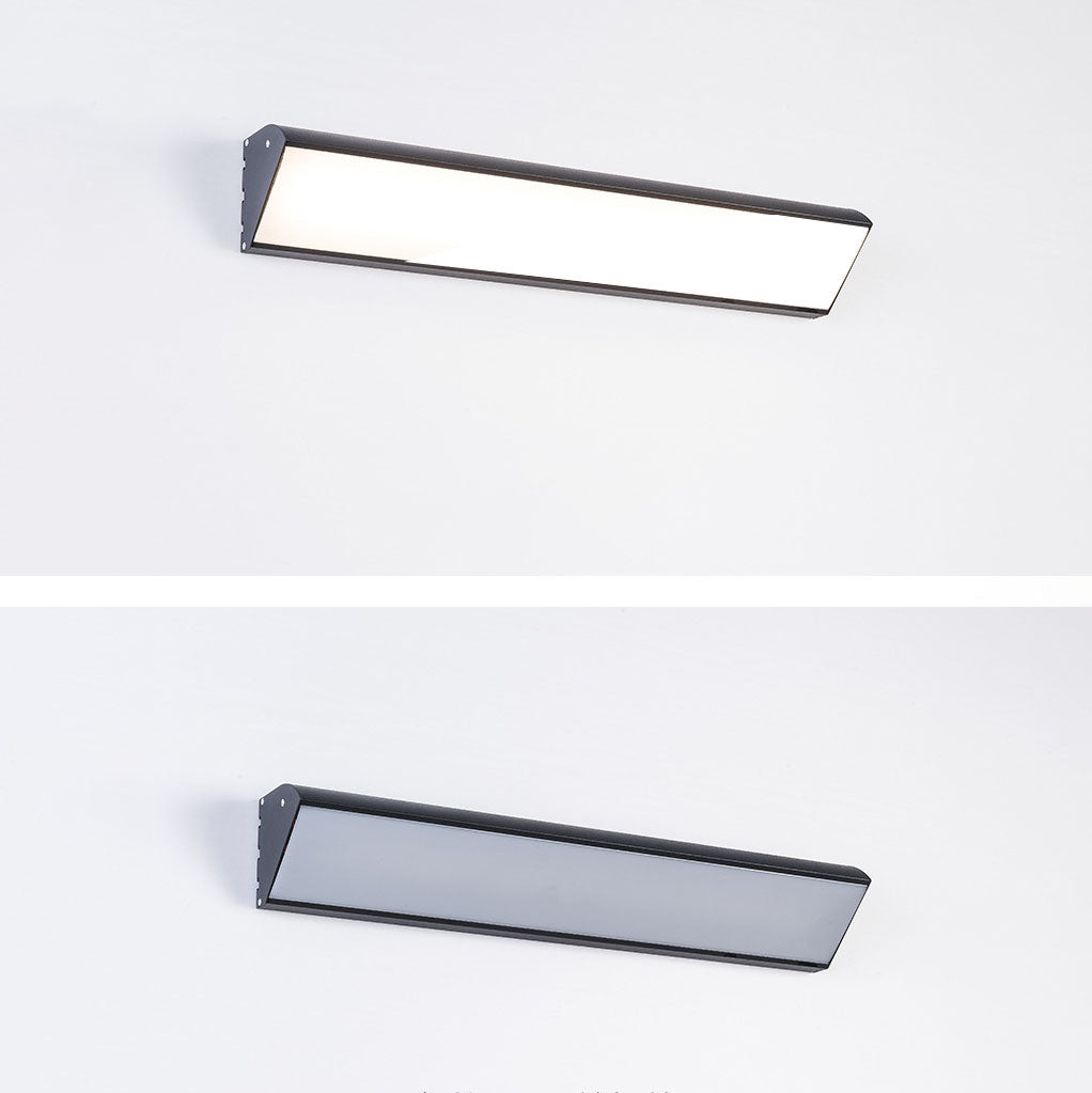 Rectangular Aluminum PC Waterproof LED Wall Sconce Lamp