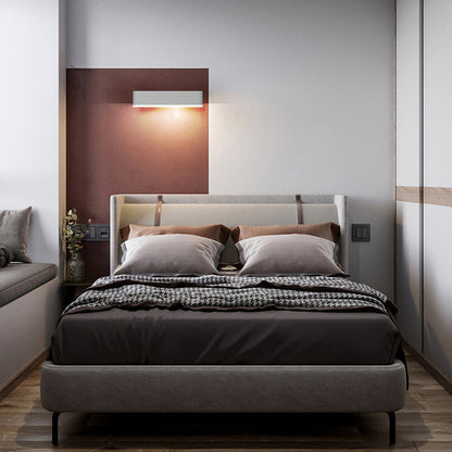 Rectangular Aluminum Acrylic Rotatable LED Wall Sconce Lamp