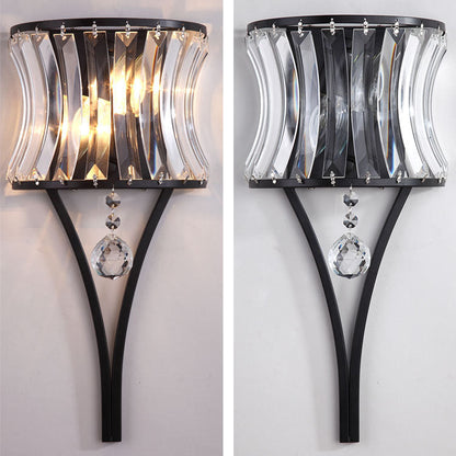 Dazzling Sheet Shade Hardware 2-Light Wall Sconce Lamp