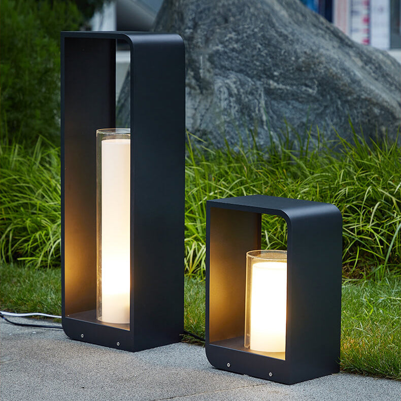 Modern Square Stainless LED Outdoor Lawn Landscape Light