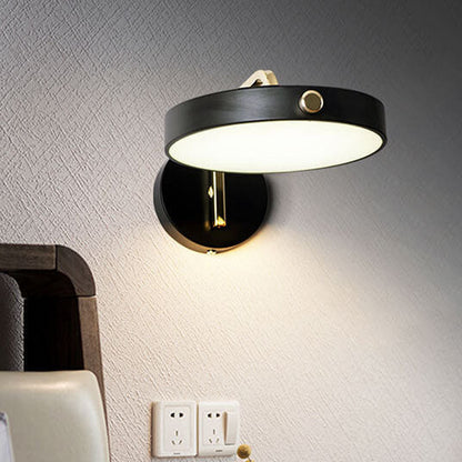 Macaron Color Round Head Iron Acrylic LED Wall Sconce Lamp