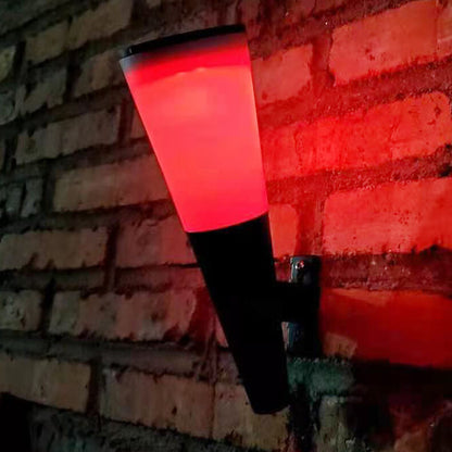 Solar Horn Design LED Outdoor Decoration Wall Sconce Lamp
