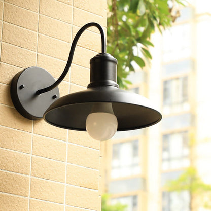 Loft Outdoor Waterproof 1-Light Bent Arm Wall Sconce Lamp