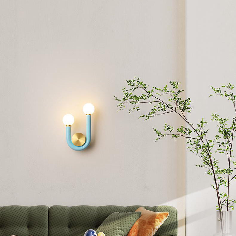 U-Shape Iron Aluminium Acrylic LED Wall Sconce Lamp