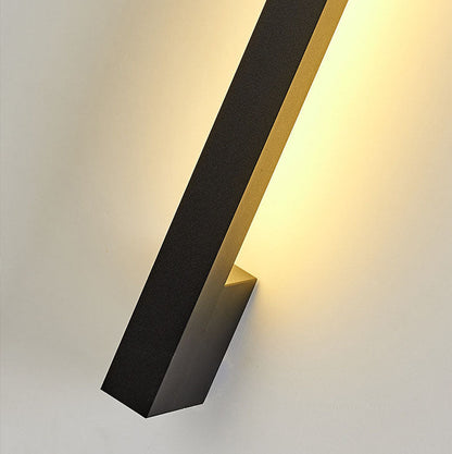 Simplicity Long Strip Iron Silicone LED Wall Sconce Lamp