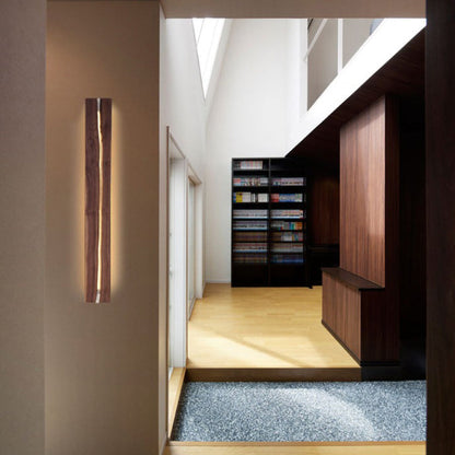 Contemporary Creative Rectangle Wood LED Wall Sconce Lamp