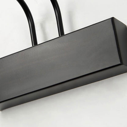 Solid Curved Arm Long Vanity Light LED Wall Sconce Lamp