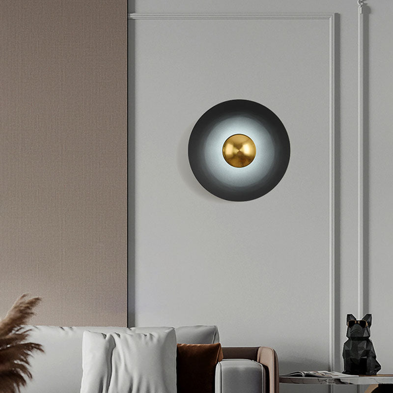 Macaron Flying Saucer Hardware LED Wall Sconce Lamp