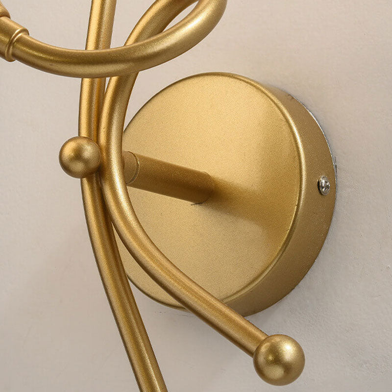 Minimalist Knot Shape Design 2-Light Wall Sconce Lamp