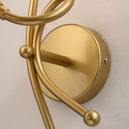 Minimalist Knot Shape Design 2-Light Wall Sconce Lamp