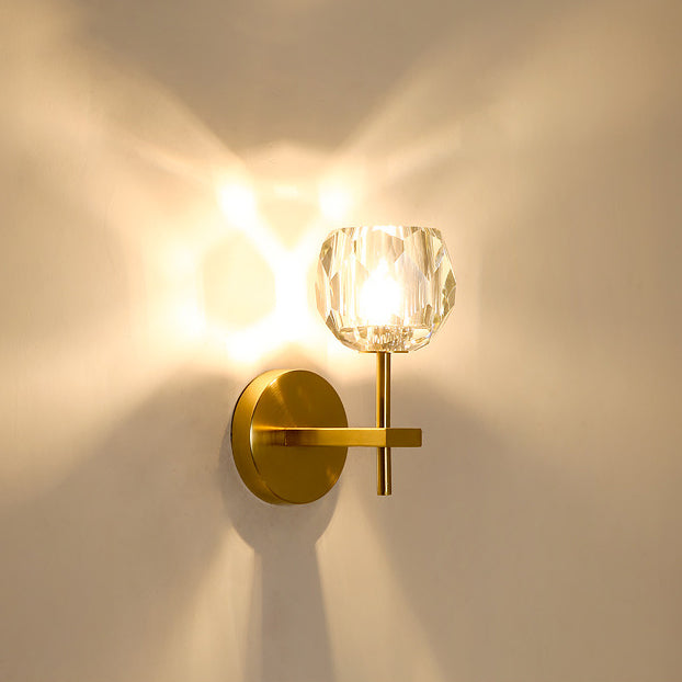 Mid-Century Iron Straight Pole 1-Light Wall Sconce Lamp