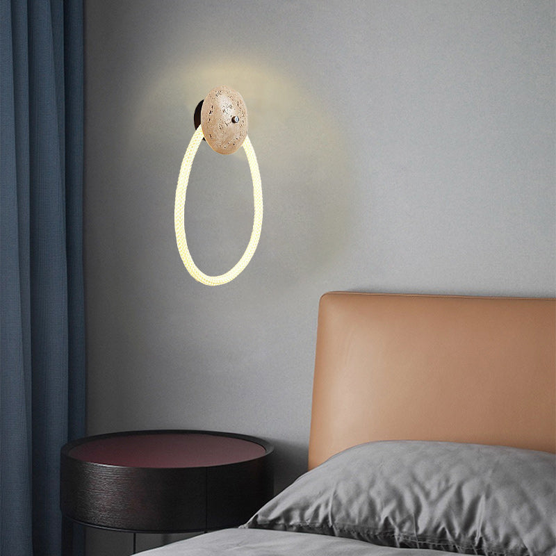 Scandinavian Optical Woven Fiber LED Wall Sconce Lamp