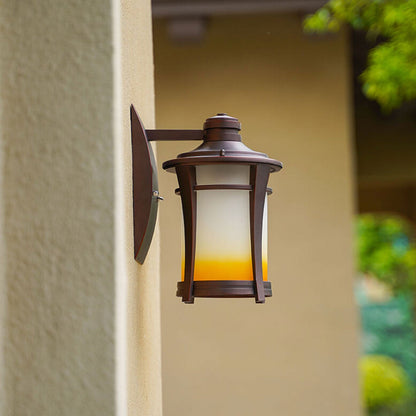 Wrought Iron Outdoor Waterproof 1-Light Wall Sconce Lamp