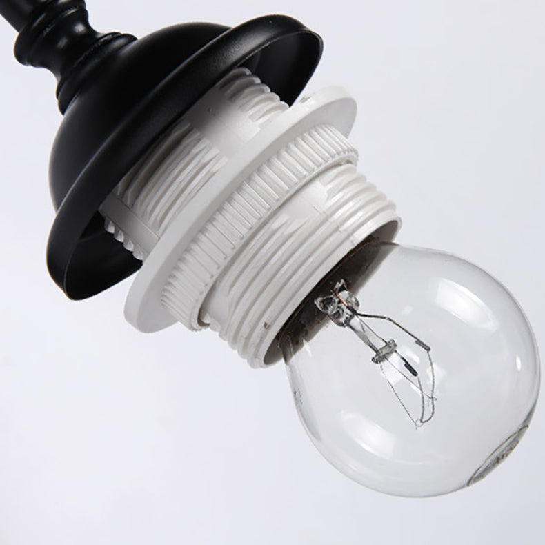 Minimalist Floral Iron Glass 1-Light Wall Sconce Lamp