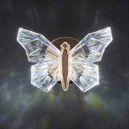 Butterfly Hardware Aluminum Acrylic LED Wall Sconce Lamp