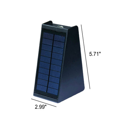 Solar Trapezoid Outdoor Waterproof LED Wall Sconce Lamp
