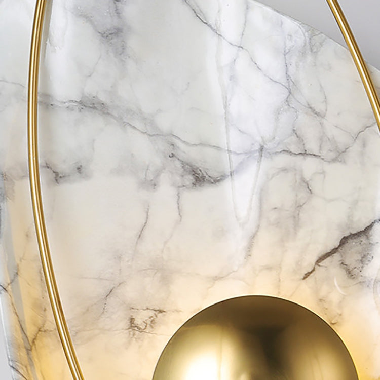 Scandinavian Shell Resin Metal LED Wall Sconce Lamp