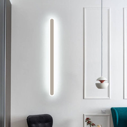 Minimalist Long Bar Iron Acrylic LED Wall Sconce Lamp