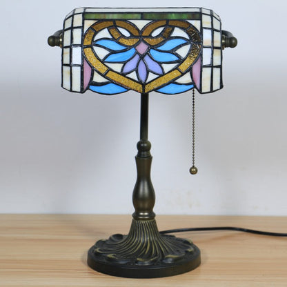 Tiffany Zinc Alloy Stained Glass 1-Light Table Lamp