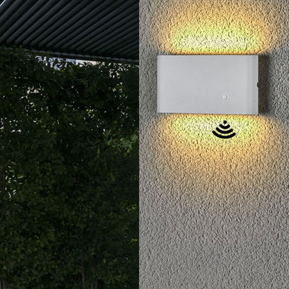 Human Rechargeable Magnetic LED Outdoor Wall Sconce Lamp