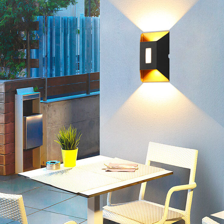 Aluminum Lens Outdoor Waterproof Patio LED Wall Sconce Lamp
