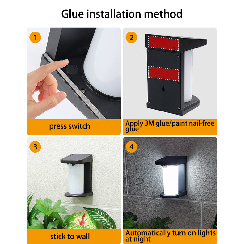 Waterproof Cylinder PC ABS LED Outdoor Wall Sconce Lamp