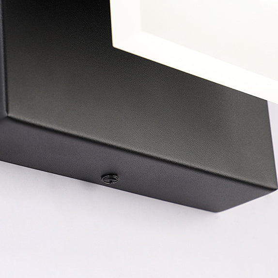 Minimalist Rectangle Iron Aluminum PS LED Wall Sconce Lamp
