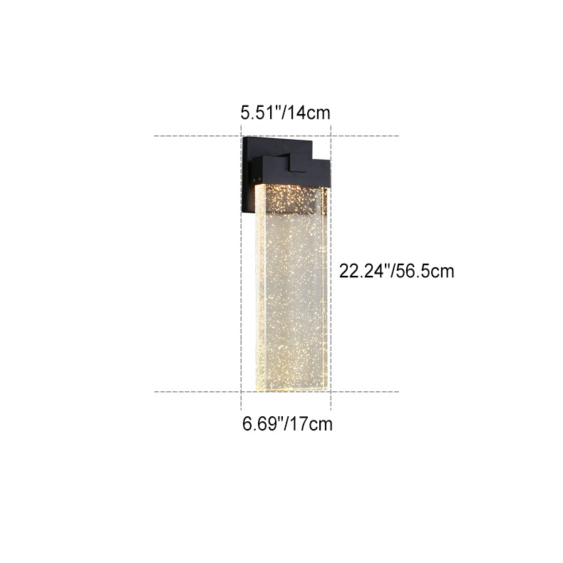 Simplicity Crystal Rectangular LED Wall Sconce Lamp