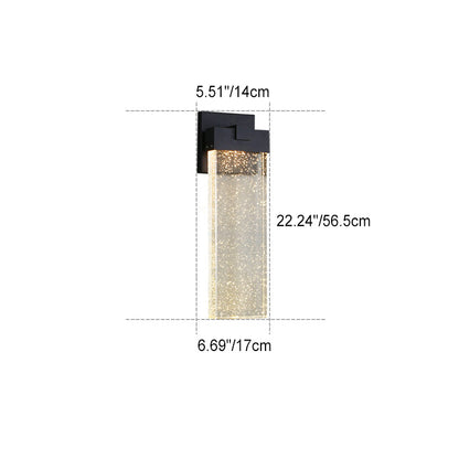 Simplicity Crystal Rectangular LED Wall Sconce Lamp