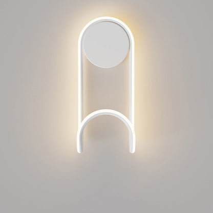 Scandinavian Acrylic Round Hook Led Wall Sconce Lamp