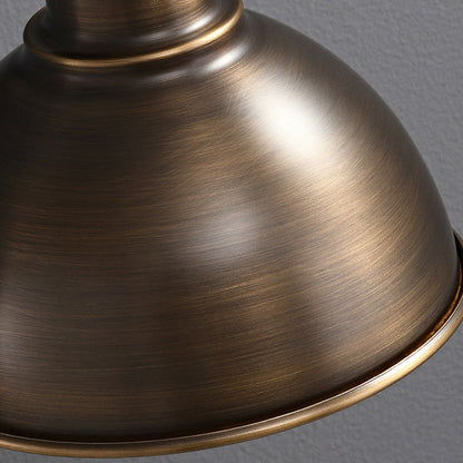 Full Copper Semicircle Shade 1-Light Wall Sconce Lamp