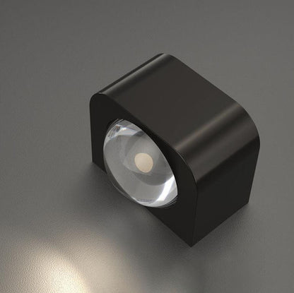 Copper Cuboid Up And Down Luminous LED Wall Sconce Lamp