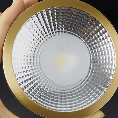 Nordic Luxury Copper Ultra-Thin LED Flush Mount Light