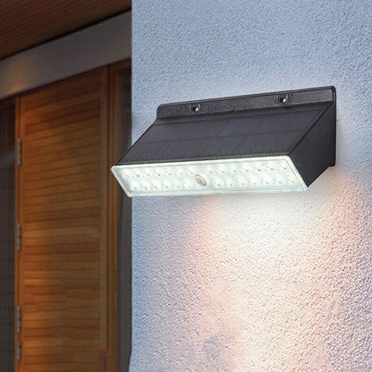 Solar Square LED Outdoor Waterproof Wall Sconce Lamp