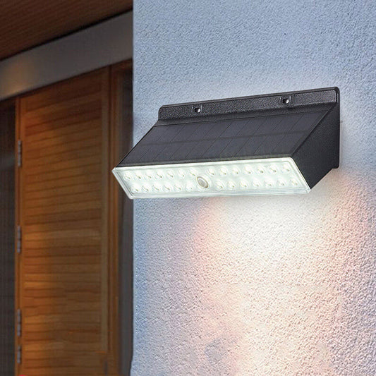 Solar Square LED Outdoor Waterproof Wall Sconce Lamp